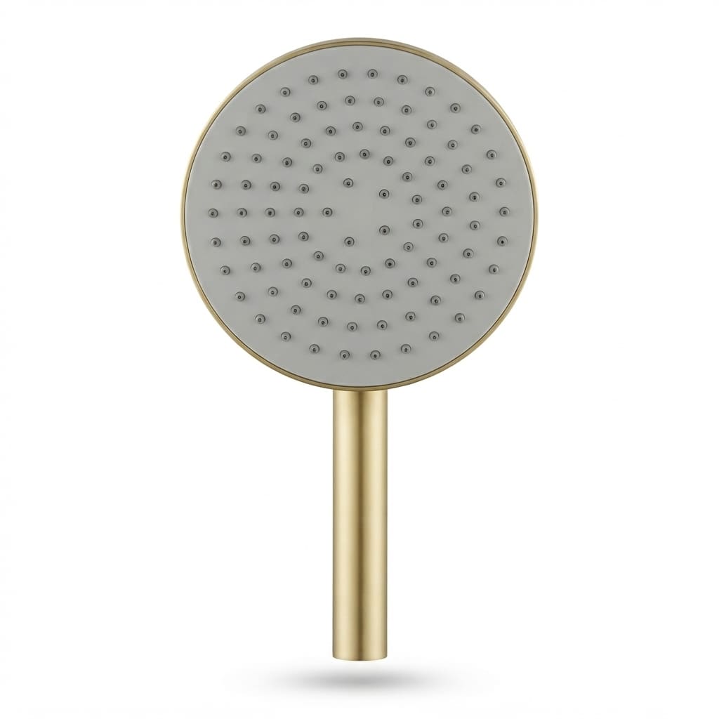 Système de douche thermostatique complet en laiton brossé doré