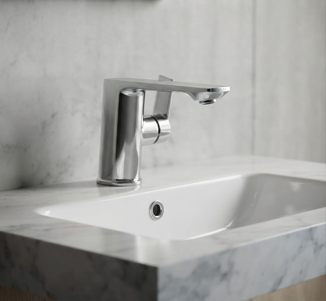 Mitigeur de Lavabo à Commande Latérale - Finition Chromée