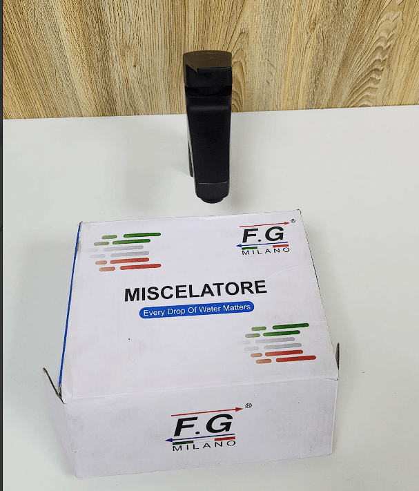 F.G Milano – Mitigeur Lavabo Noir Mat