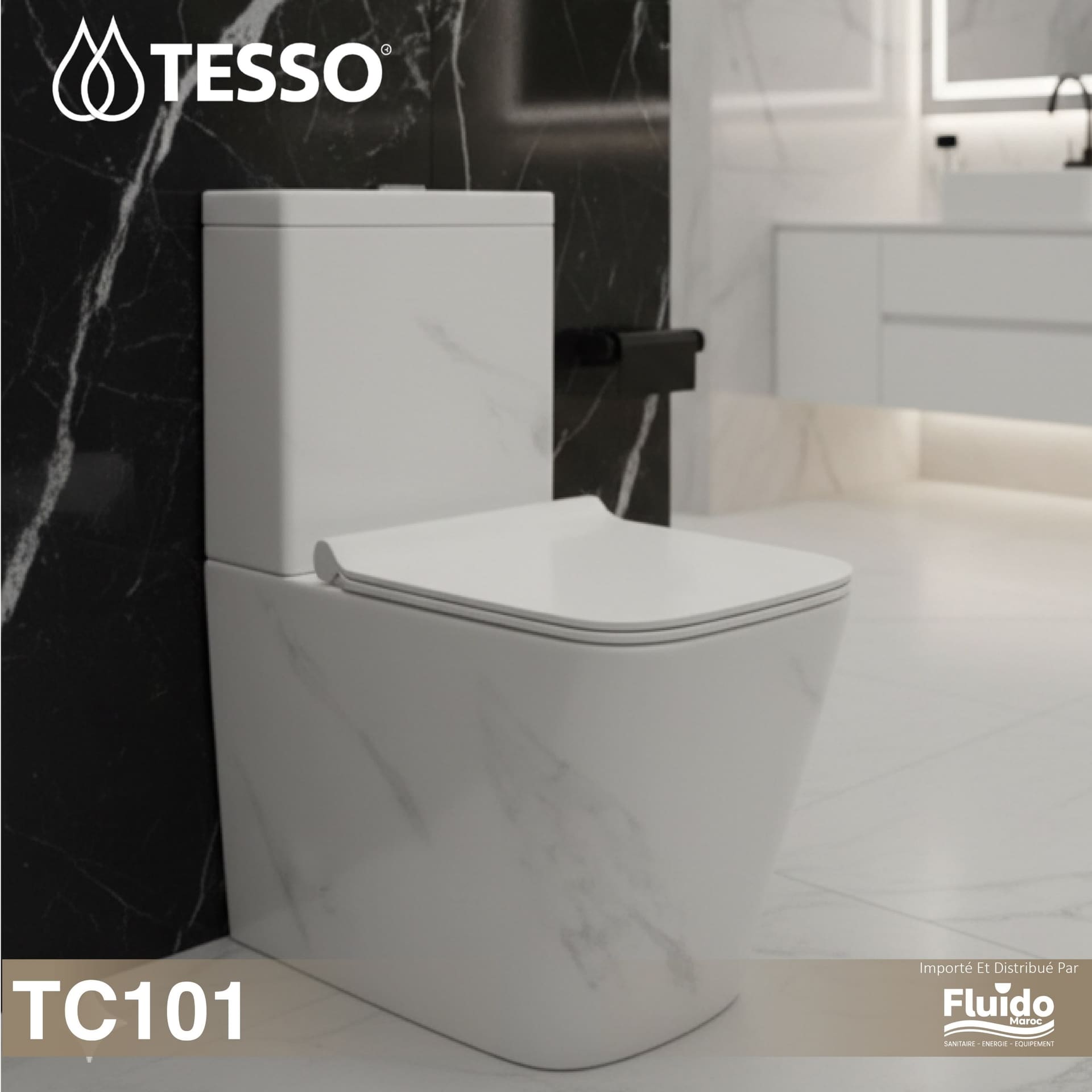 WC au sol monobloc TC101 – TESSO