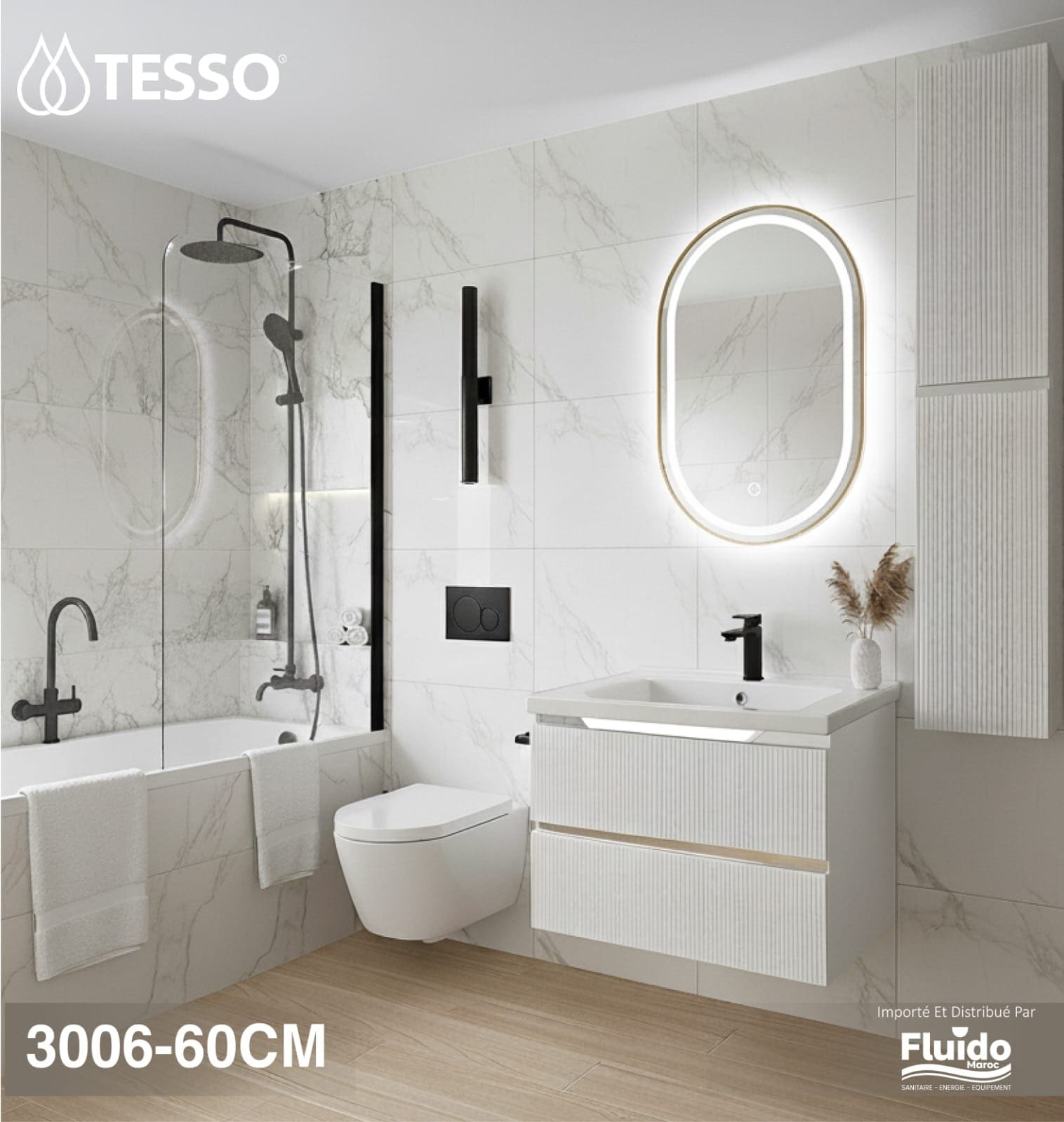 Meuble Salle de Bain 3006 – 60CM