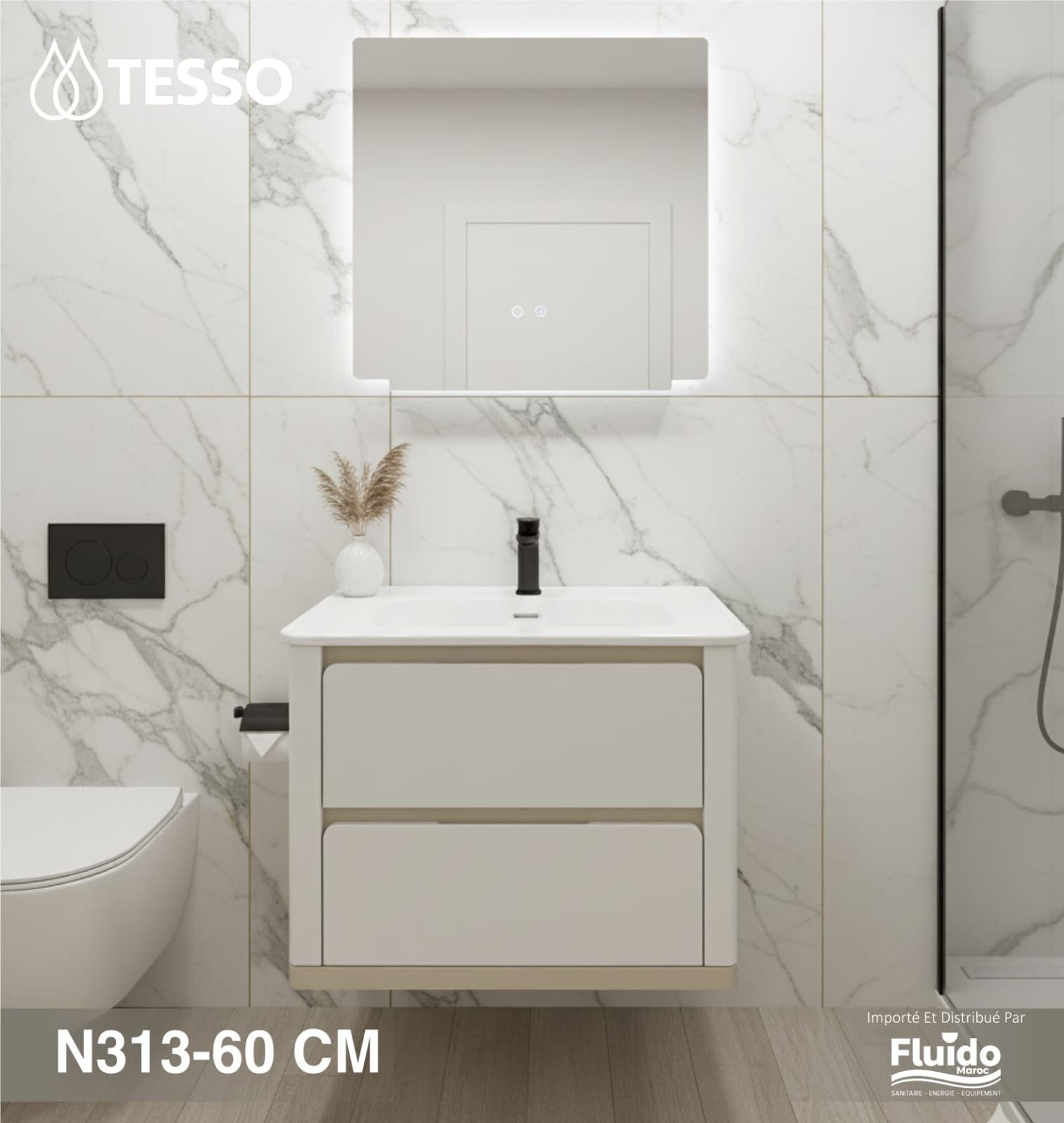 Meuble Salle de Bain N313 – 60 CM
