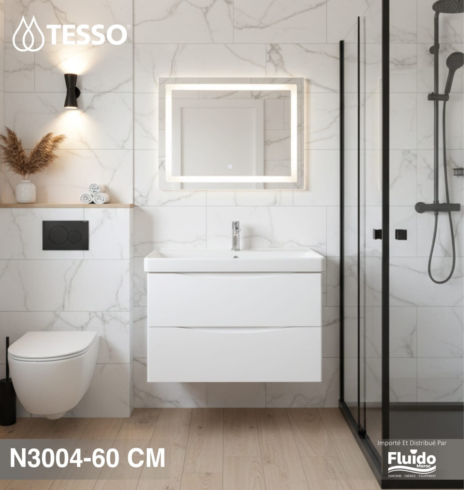Meuble Salle de Bain N3004 – 60 CM