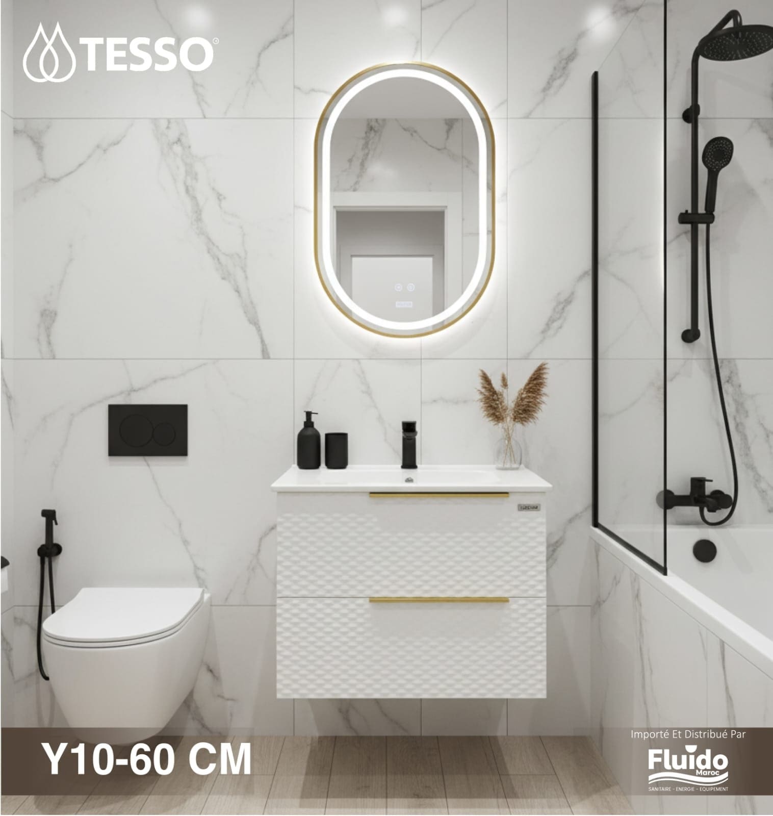 Meuble Salle de Bain Y10 – 60 CM