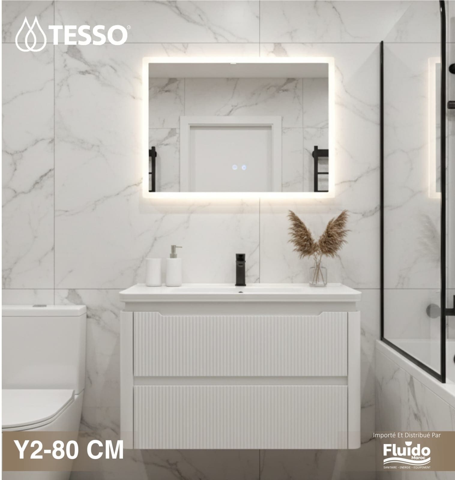 Meuble Salle de Bain Y2 – 80 CM