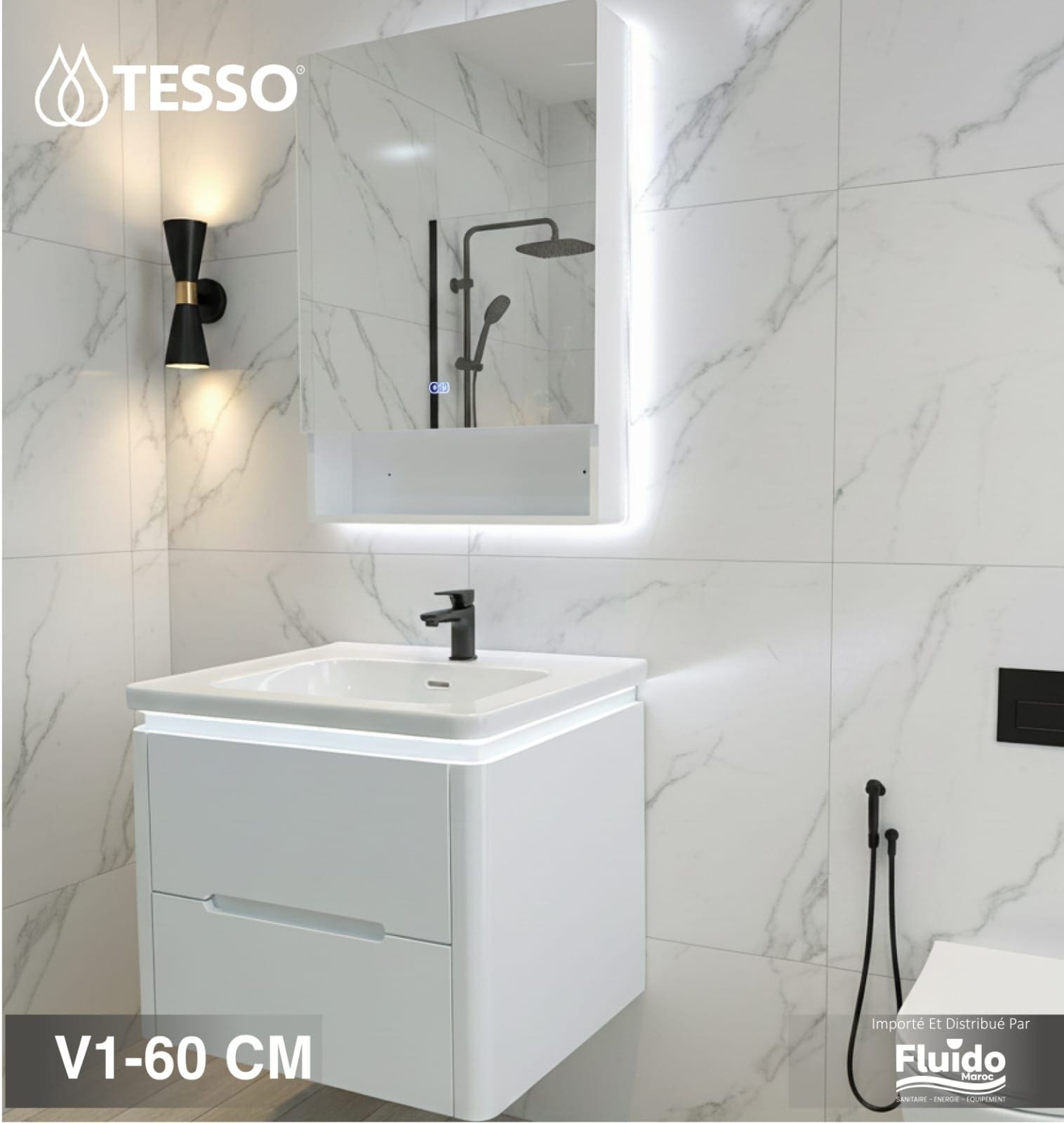 Meuble Salle de Bain V1 – 60 CM