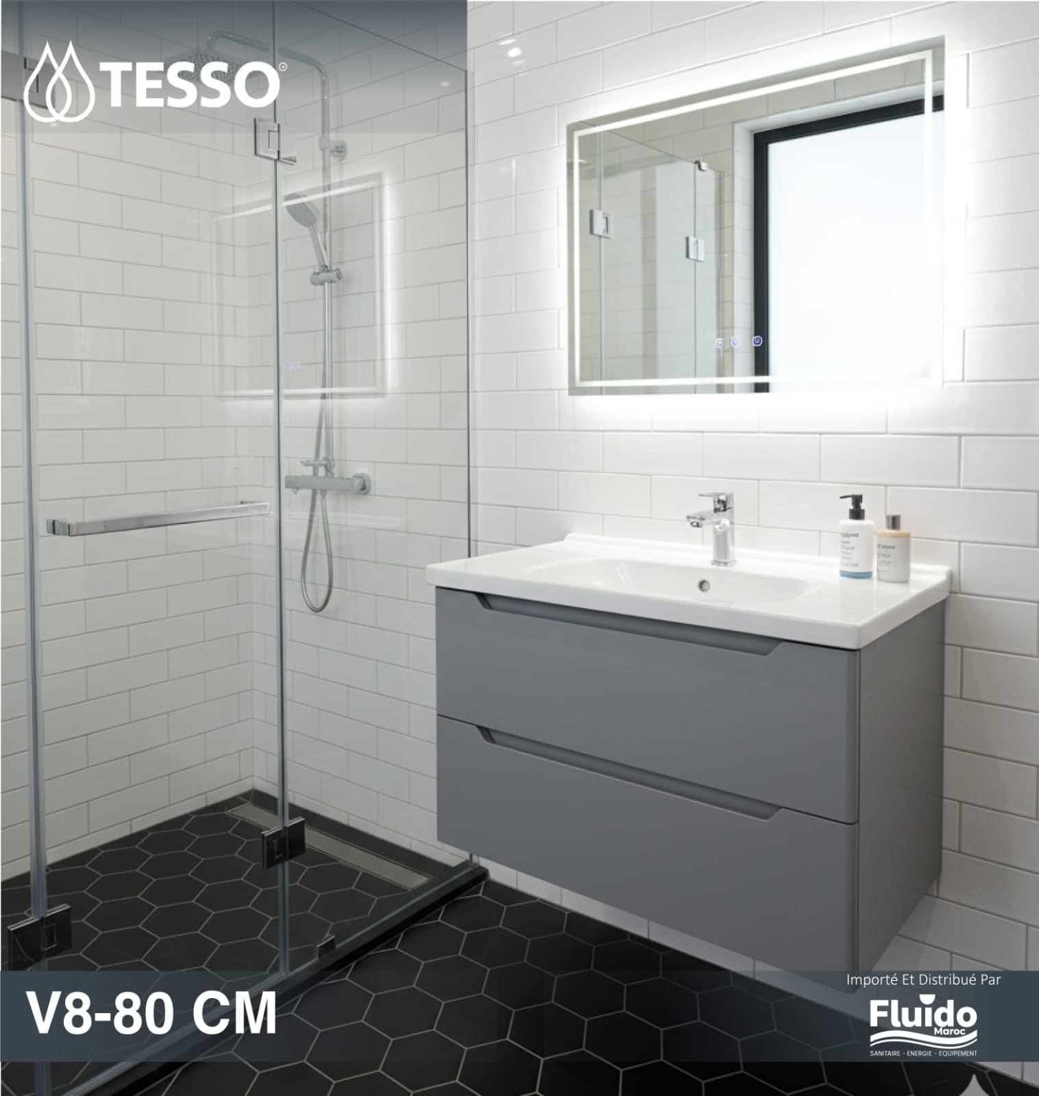 Meuble Salle de Bain V8 – 80 CM