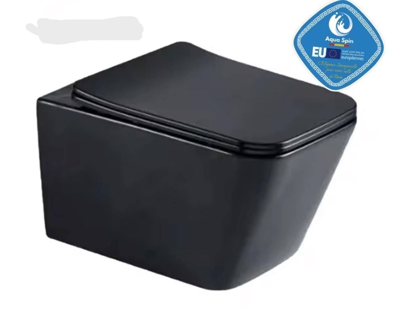 WC Suspendu Noir Premium – Design Moderne