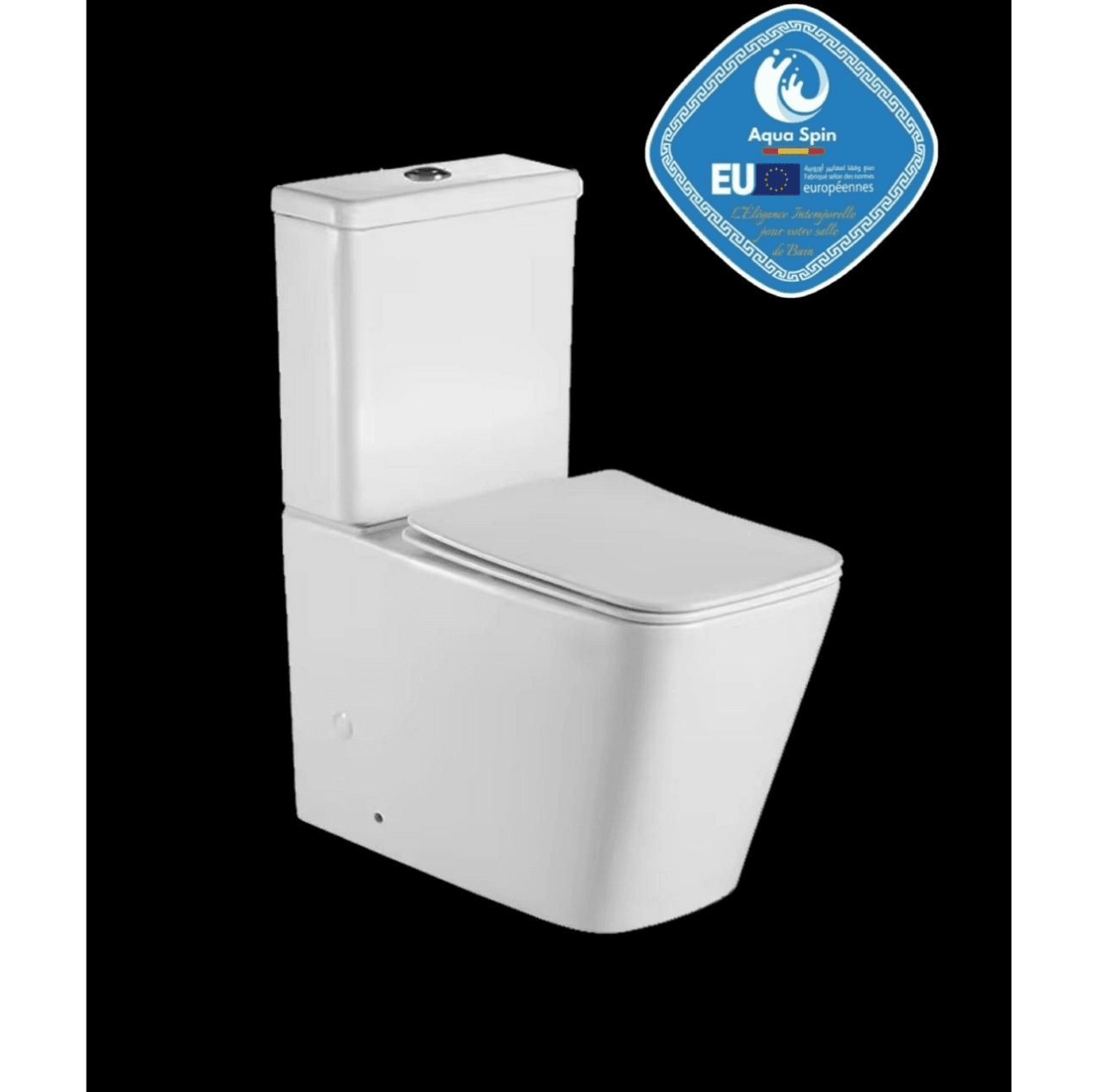 WC au Sol Blanc Premium – Design Moderne et Élégant