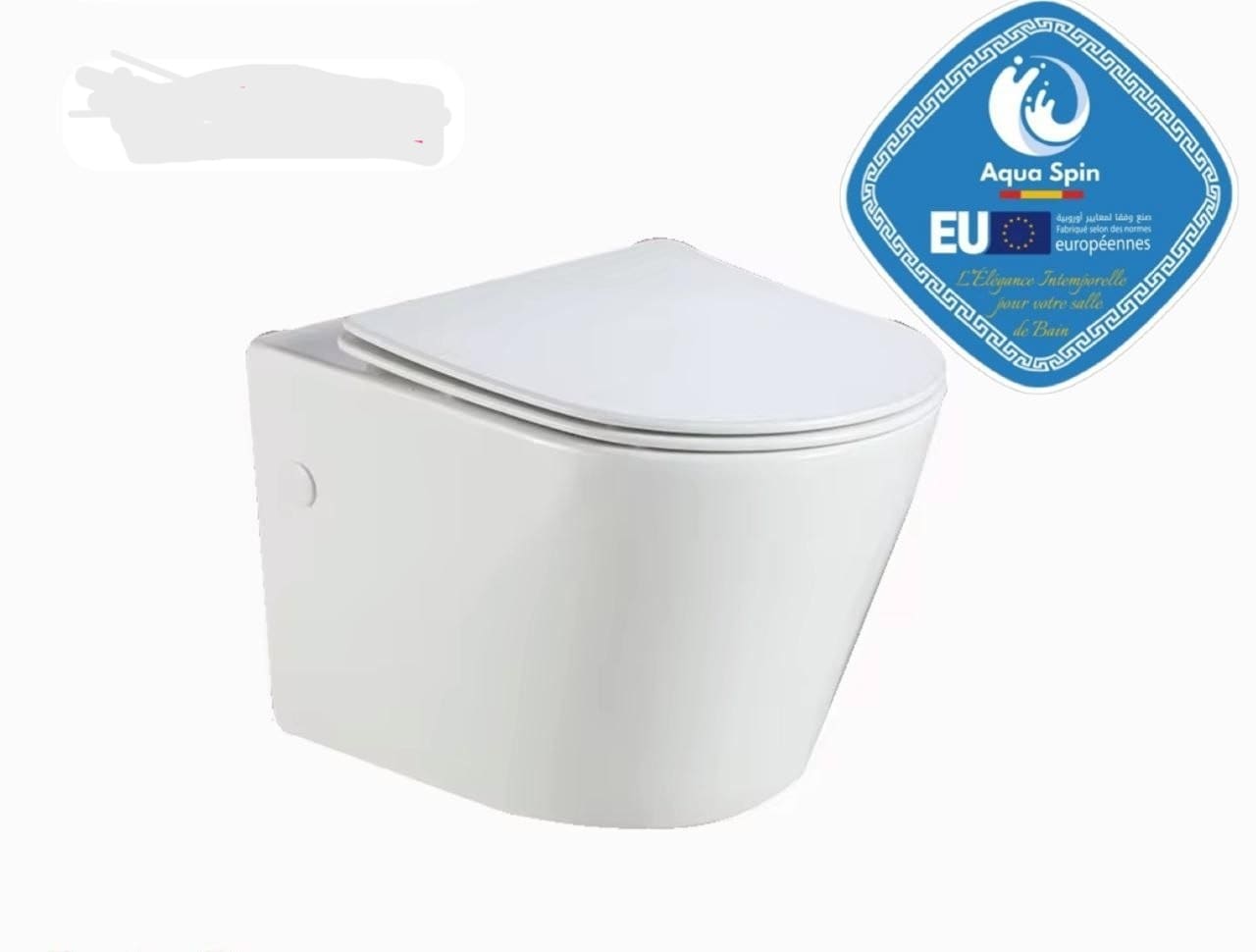 WC au Sol Blanc Premium – Design Moderne