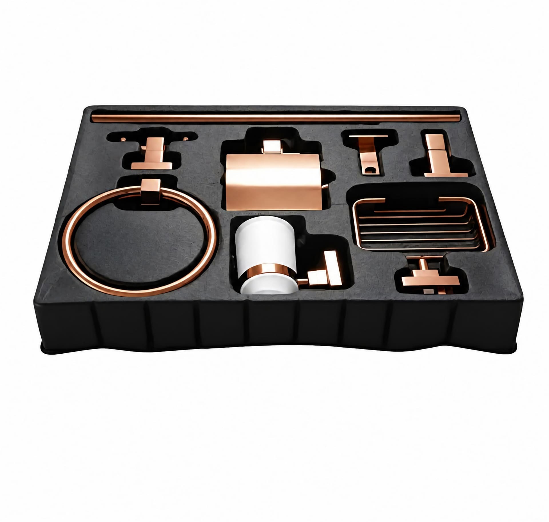 Ensemble d'accessoires de salle de bain muraux – Luxueux 