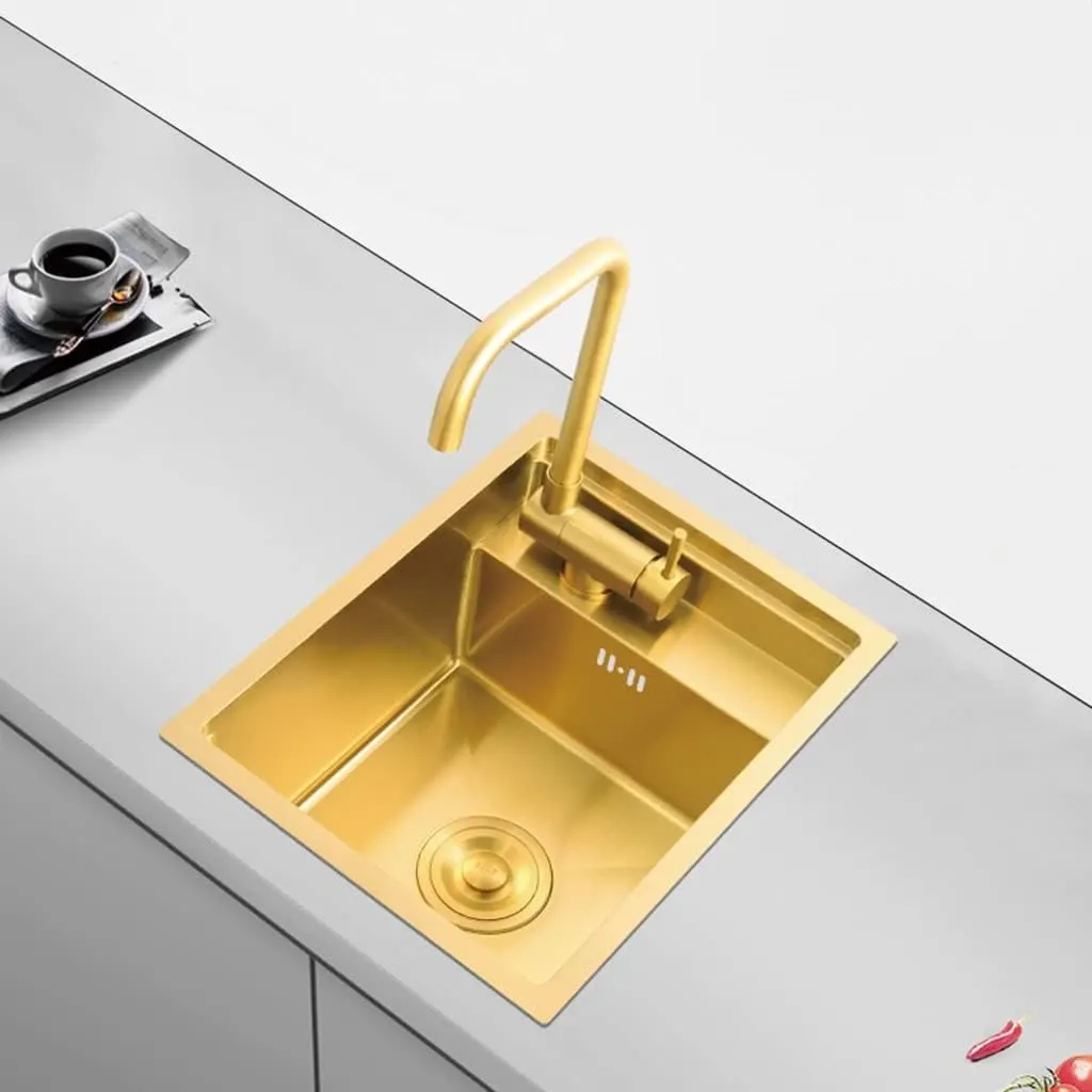 Ravena évier luxe 45×45 gold